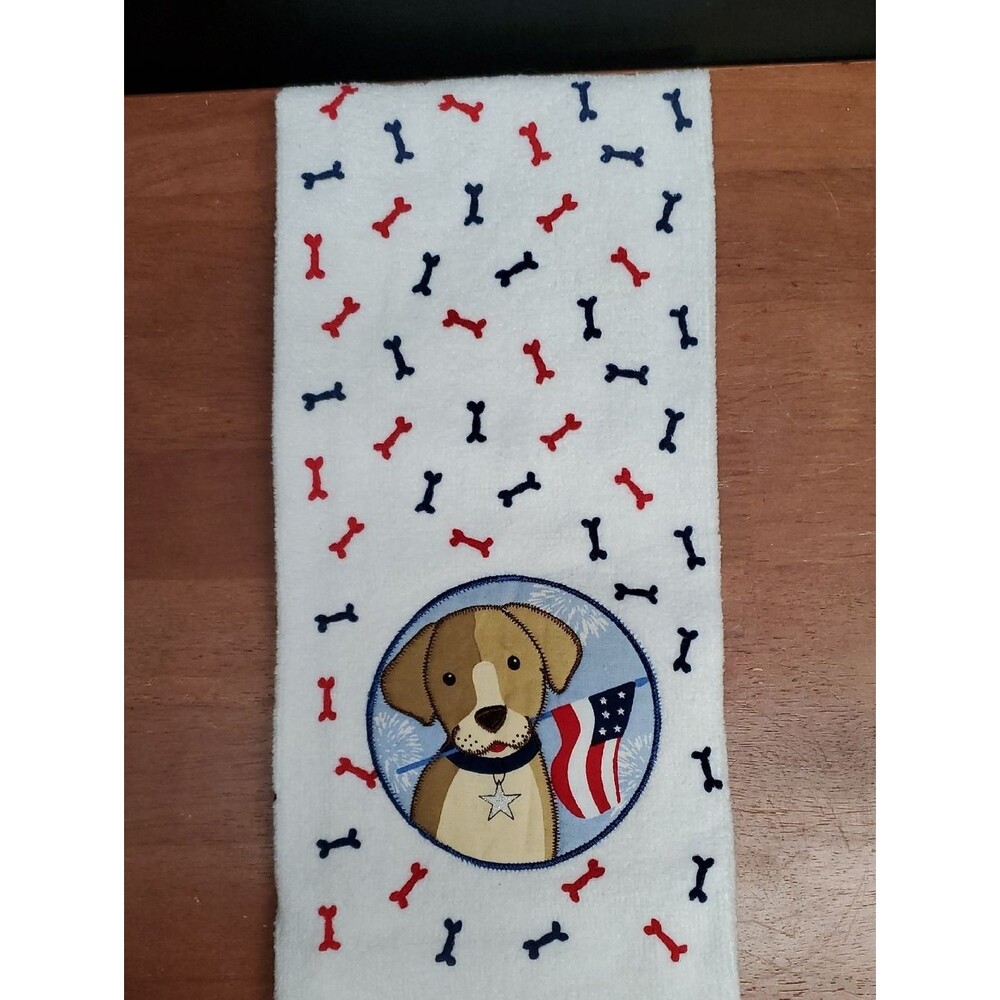 All American Pup Decorative Hand Towel